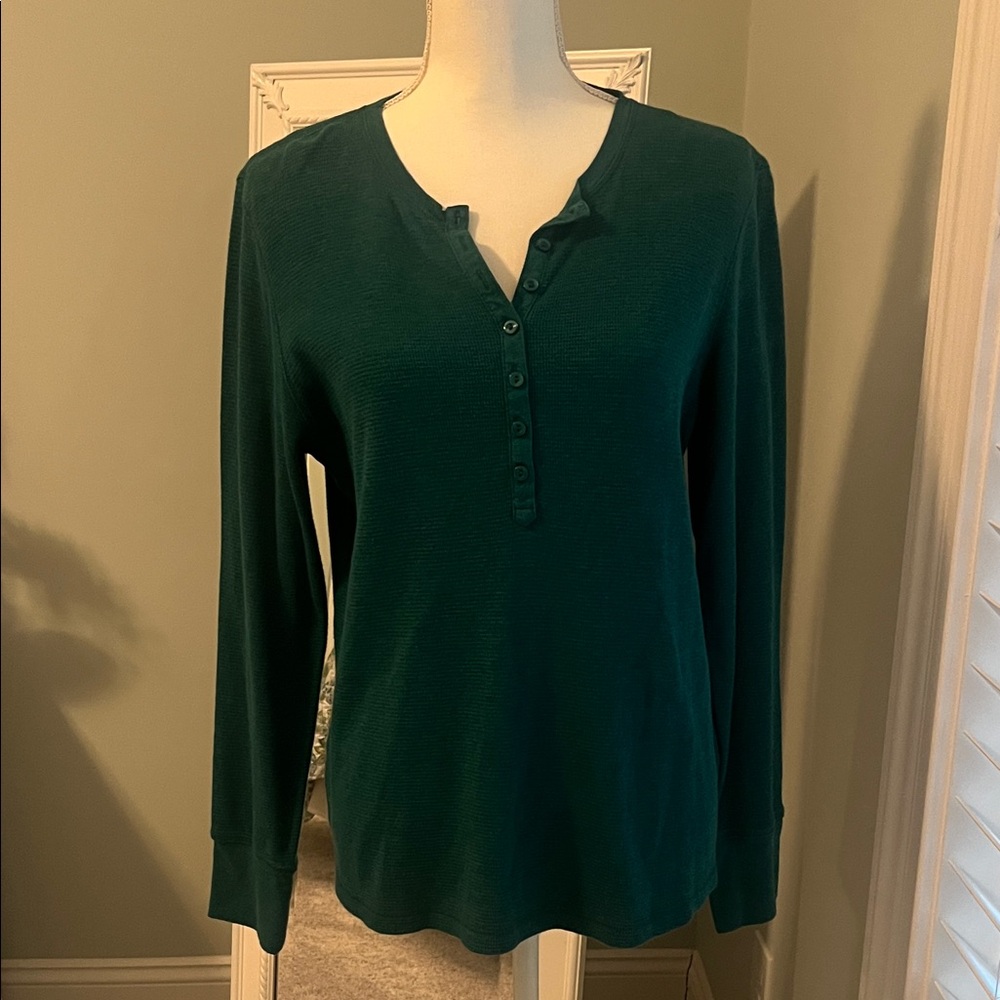 L.L. Bean Women’s Henley top, size L.